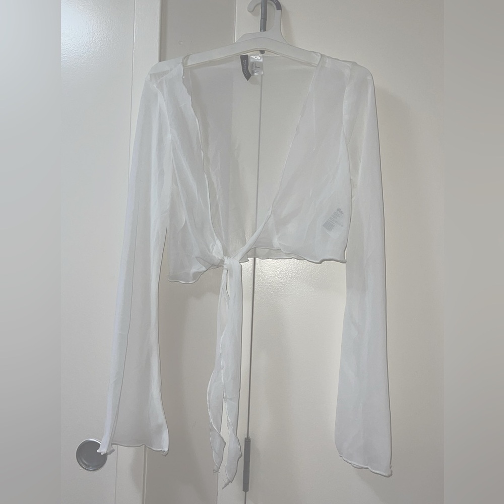 White Cover Up Top